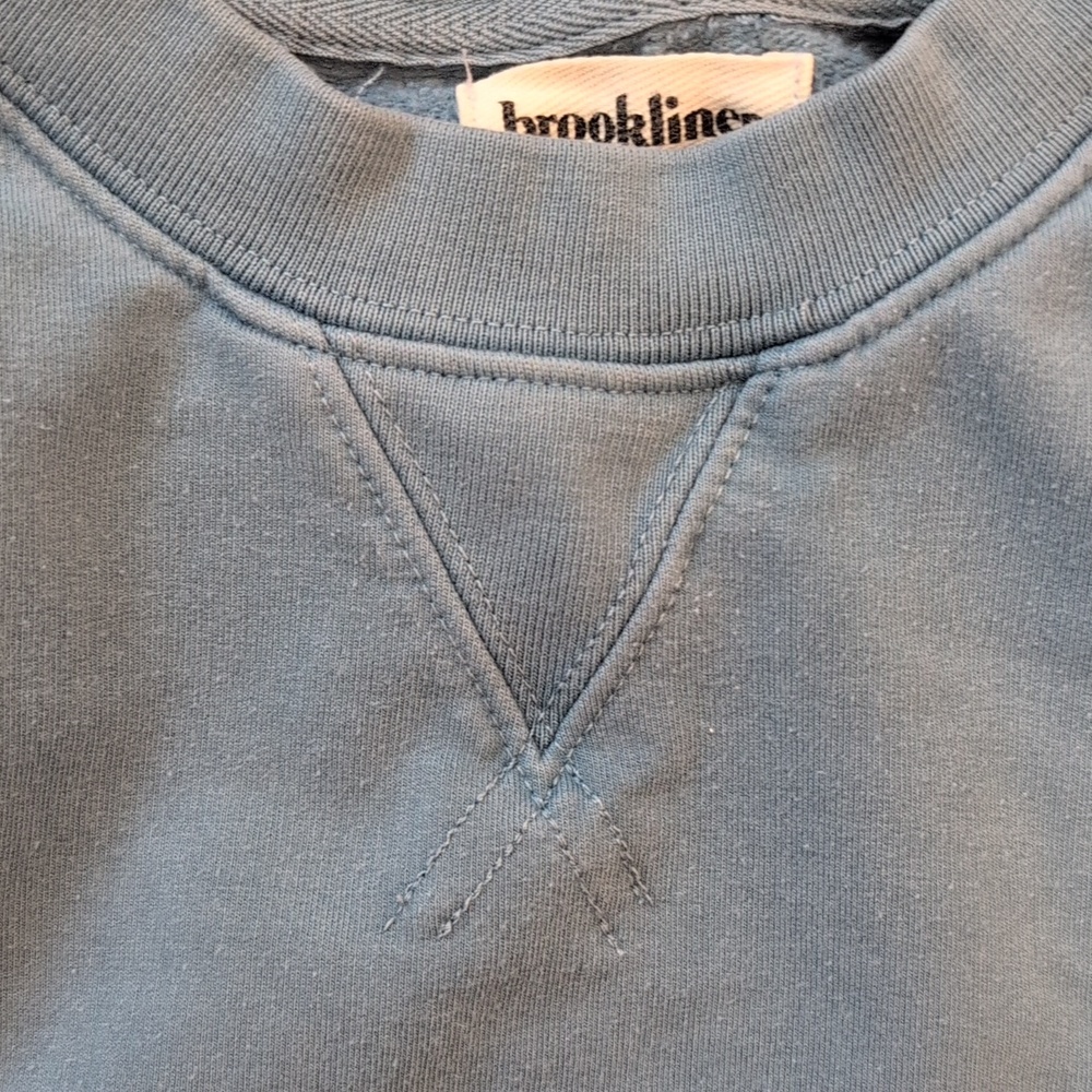 Brooklinen Women's M Willow Blue Sweatshirt - Picture 5 of 7
